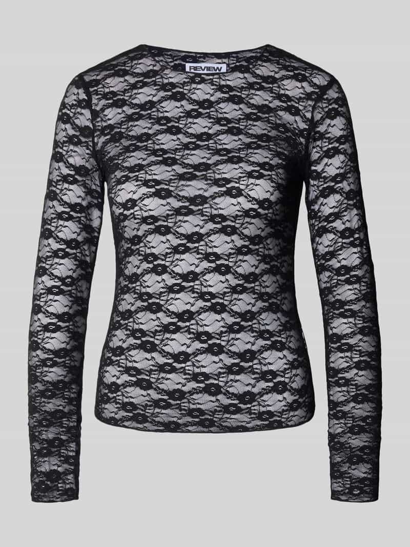 Shirt met lange mouwen van florant kant