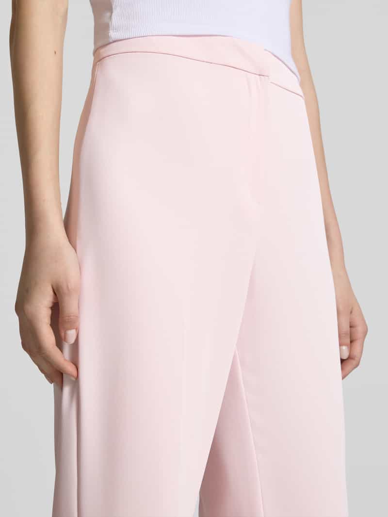 Review High waist stoffen broek met persplooien