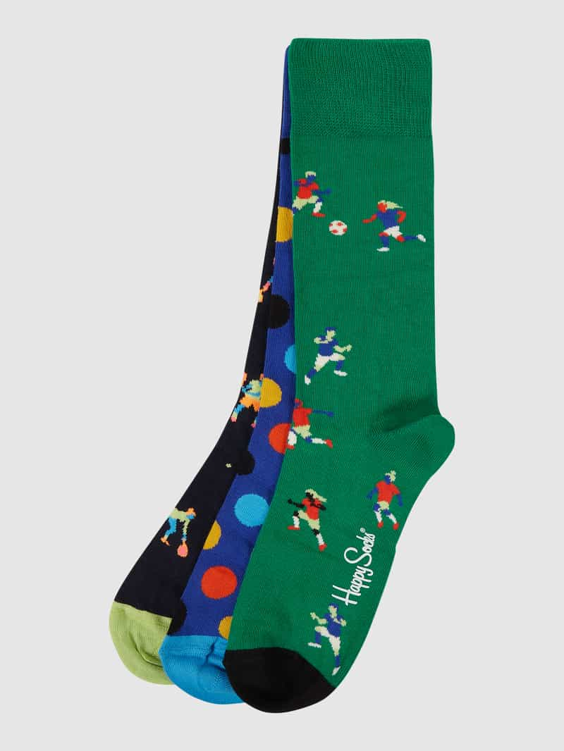 Happy Socks Sokken met stretch, set van 3 paar