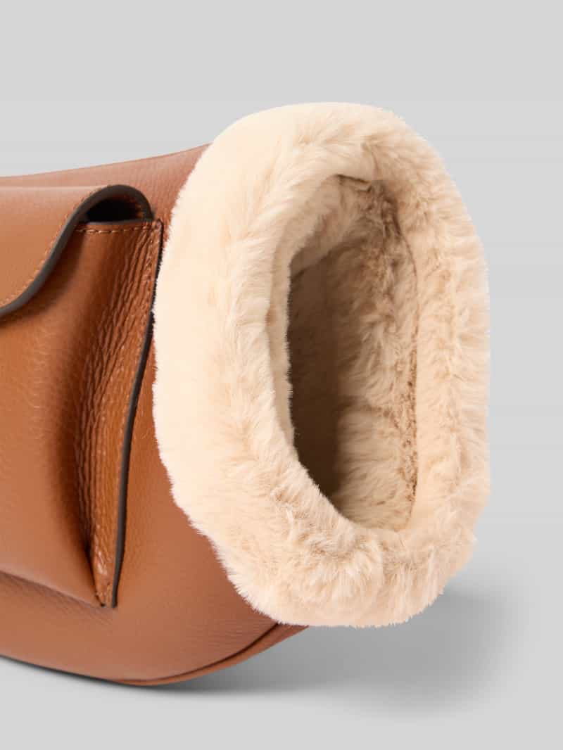 Coccinelle Schoudertas met imitatiebont model 'BEAT ARCTIC'