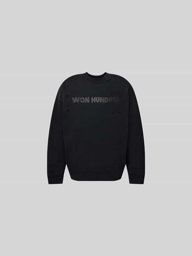 Sweatshirt in destroyed-look