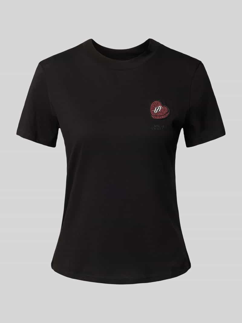 Armani Exchange T-shirt met labelpatch