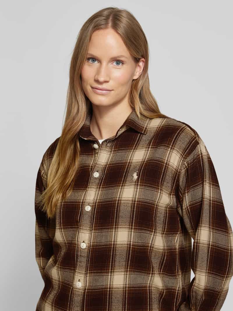 Polo Ralph Lauren Regular fit overhemdblouse met logostitching