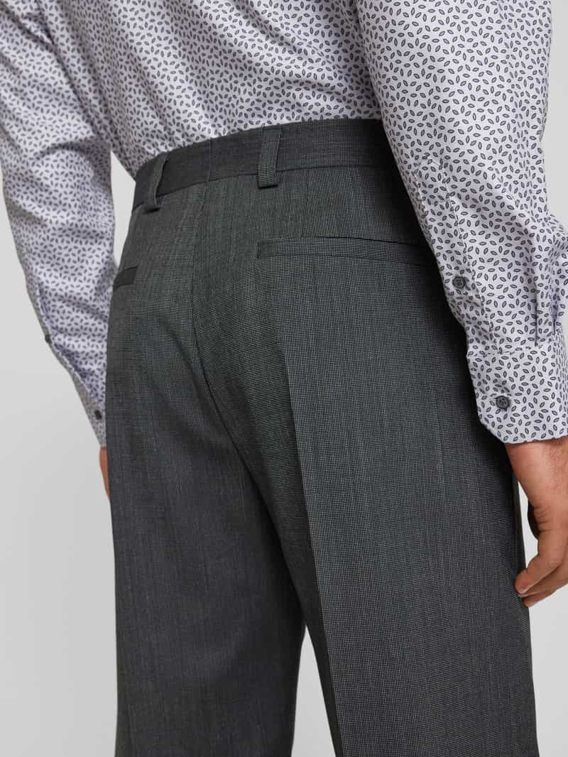 HUGO Stoffen broek met bandplooien model 'Teagan'