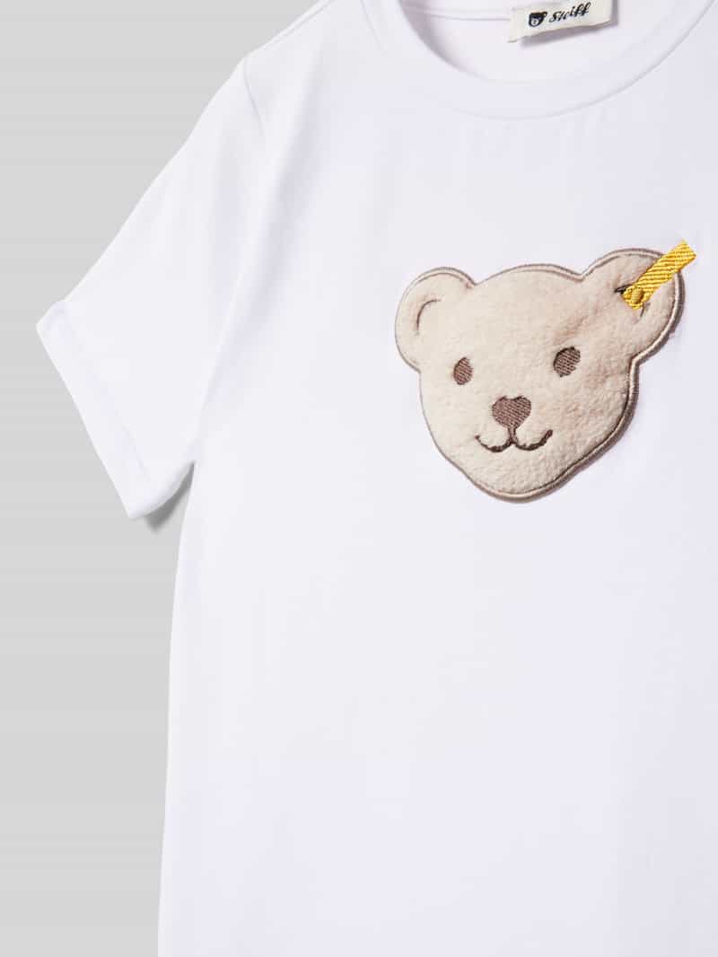 Steiff T-shirt met logobadge