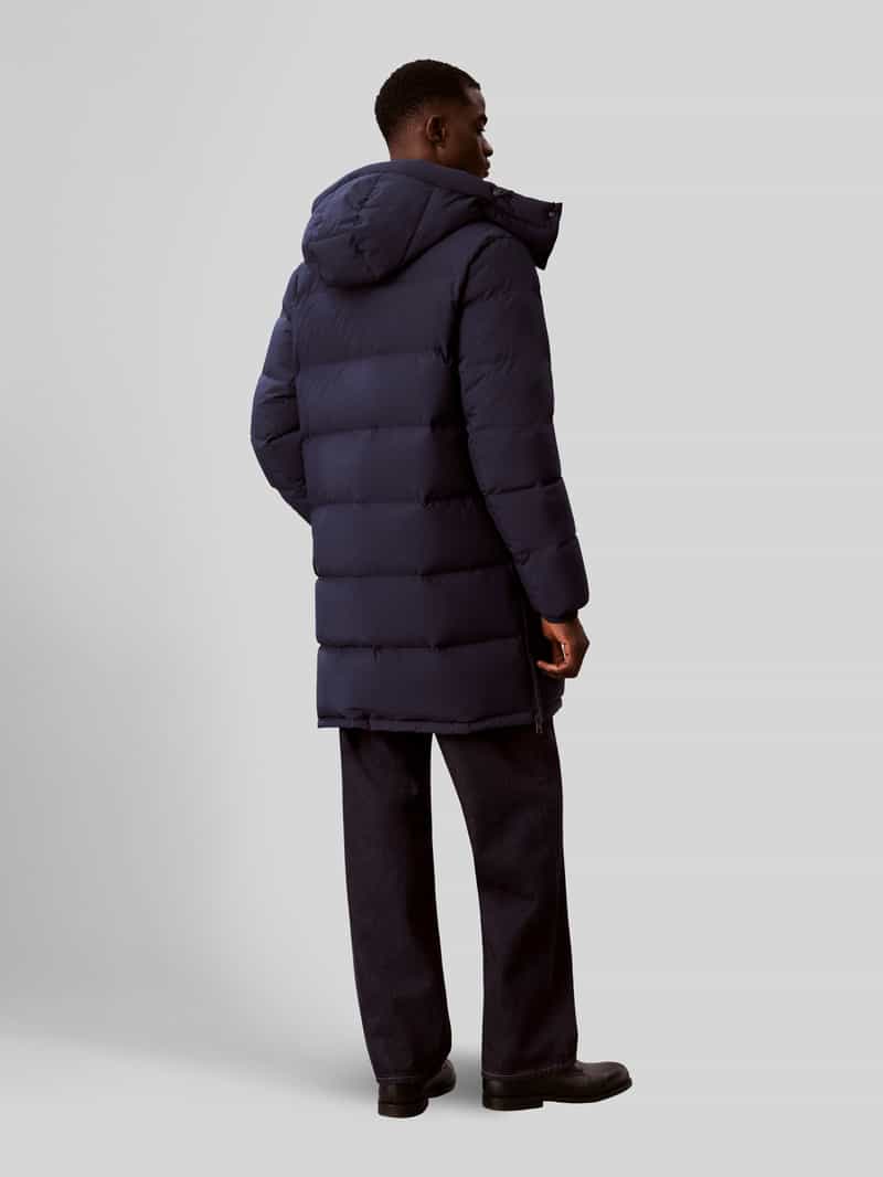 CK Calvin Klein Regular fit gewatteerd jack met afneembare capuchon