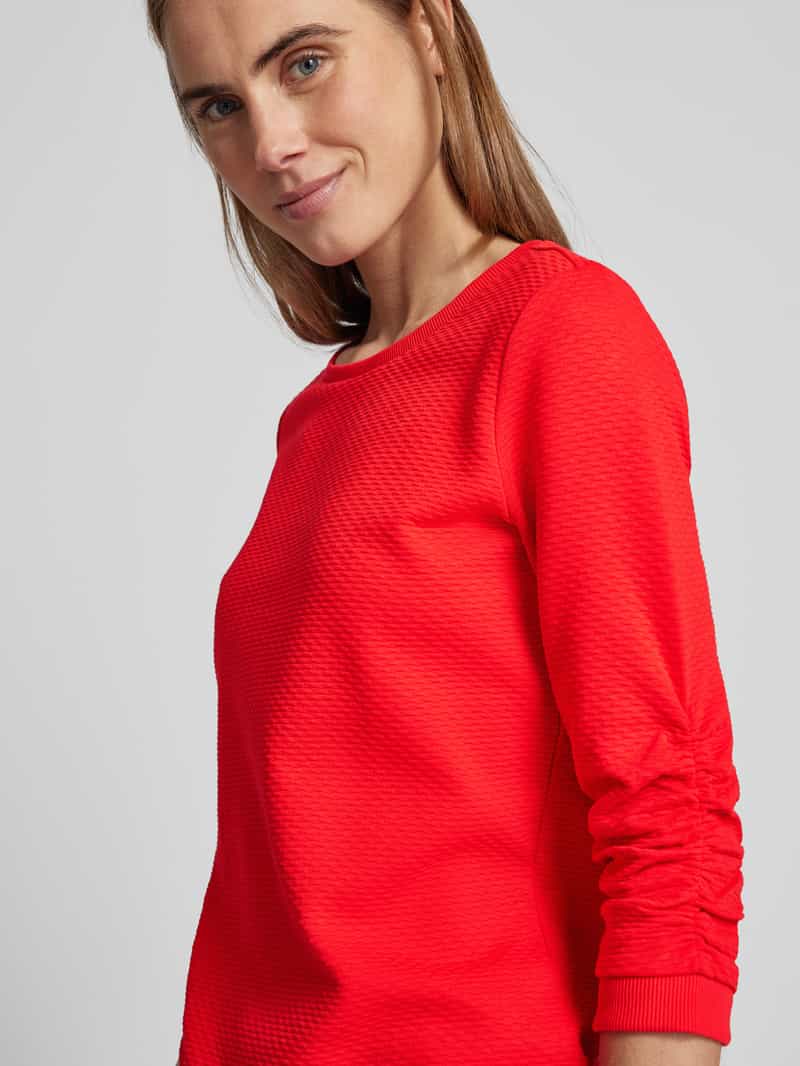 Tom Tailor Denim Getailleerd sweatshirt met structuurmotief