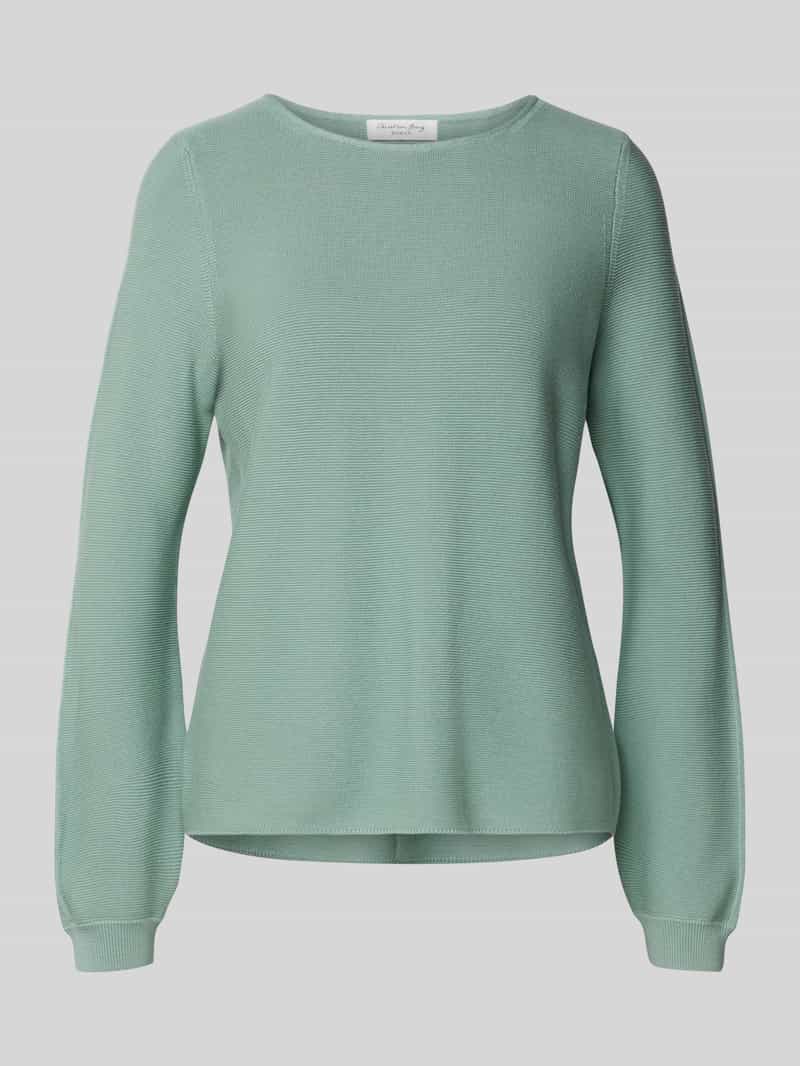 Christian Berg Woman Gebreide pullover met ribboorden