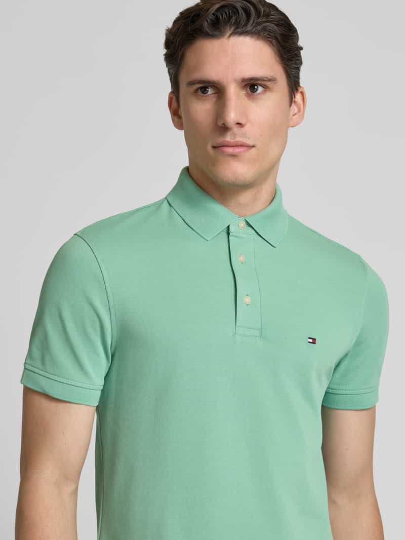 Tommy Hilfiger Slim fit poloshirt met logostitching model '1985'