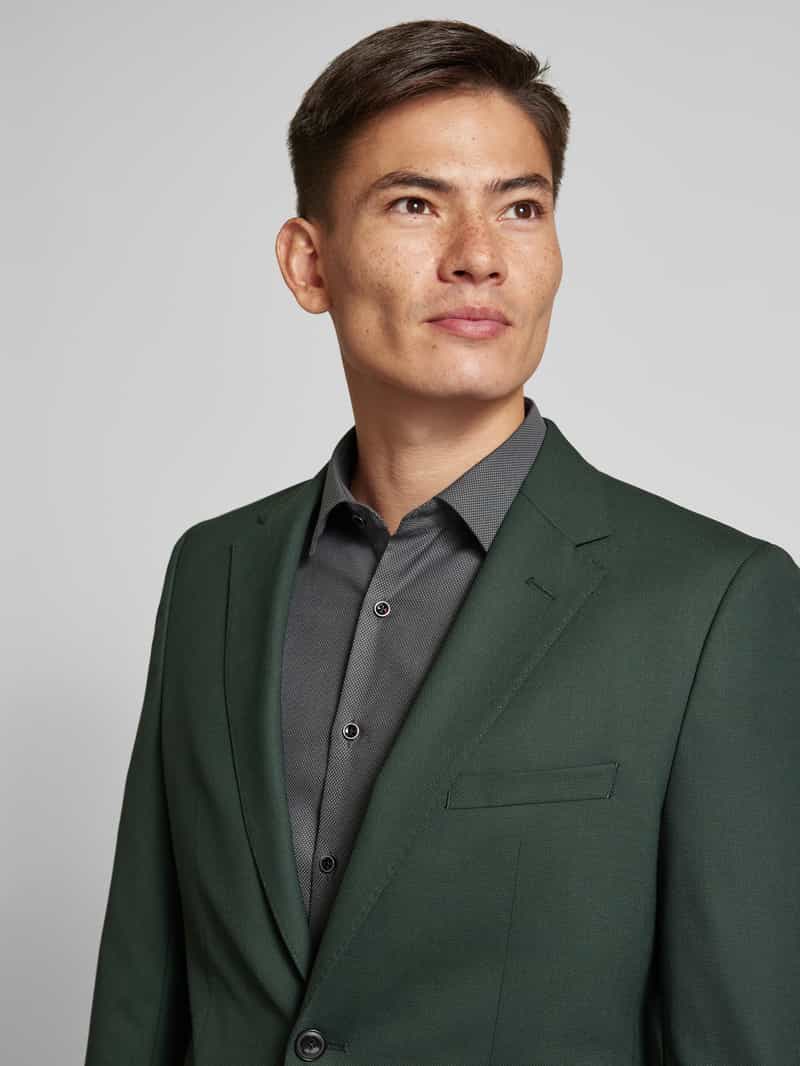 Eterna Slim fit zakelijk overhemd met effen structuur