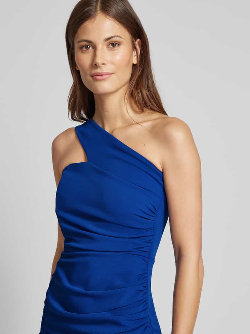SISTAGLAM Knielange cocktailjurk met plooien model 'AYA'