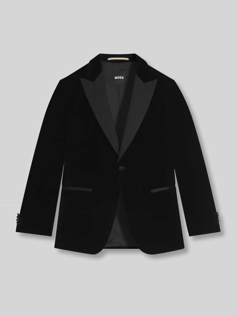 Boss Slim fit smokingjas van katoenfluweel model 'HUTSON'