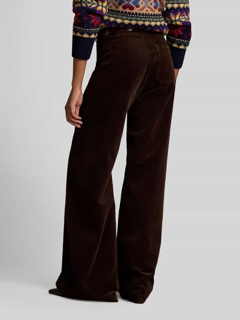 Polo Ralph Lauren Wijdte broek van katoenmix in corduroy look