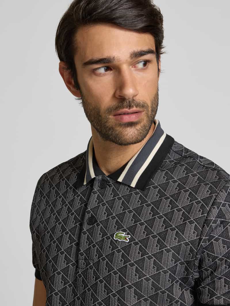 Lacoste Regular fit poloshirt met all-over motief