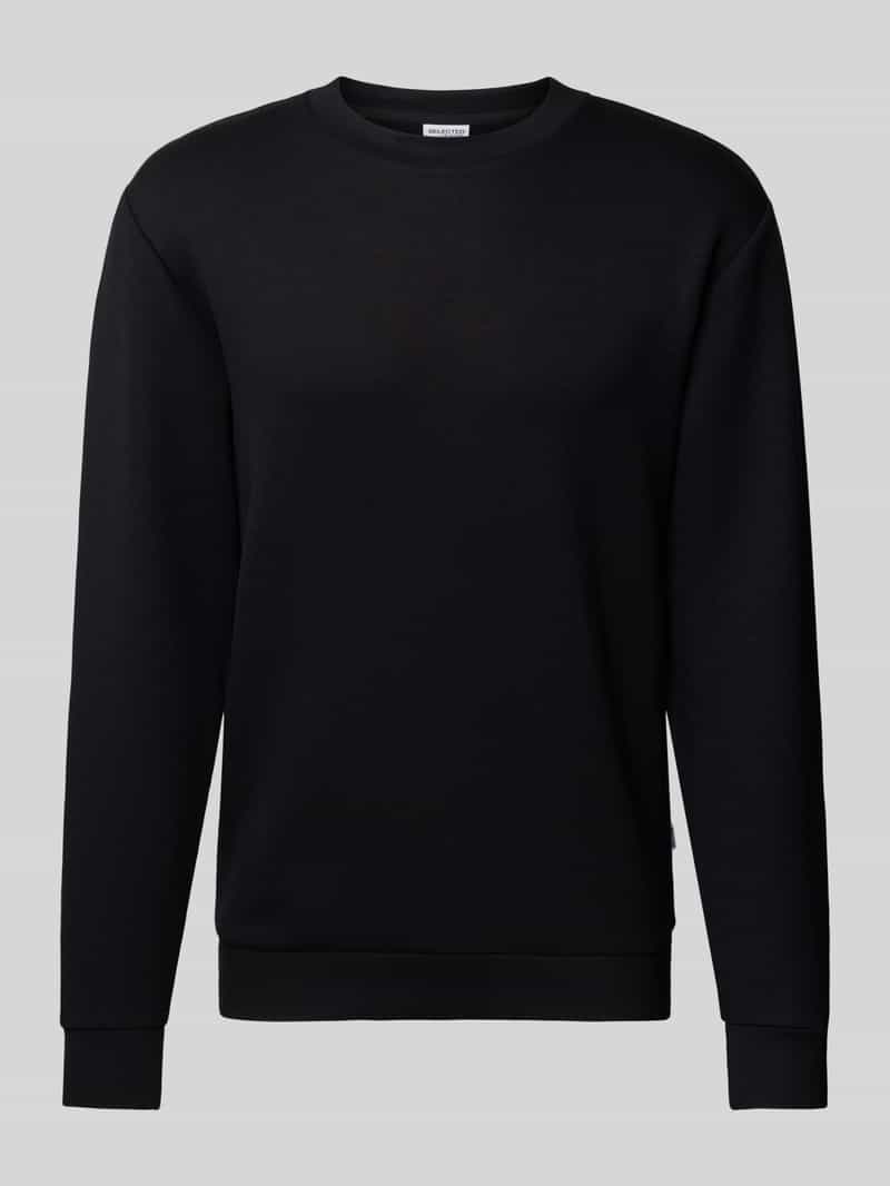 Selected Homme Sweatshirt met ribboorden model 'EMANUEL'
