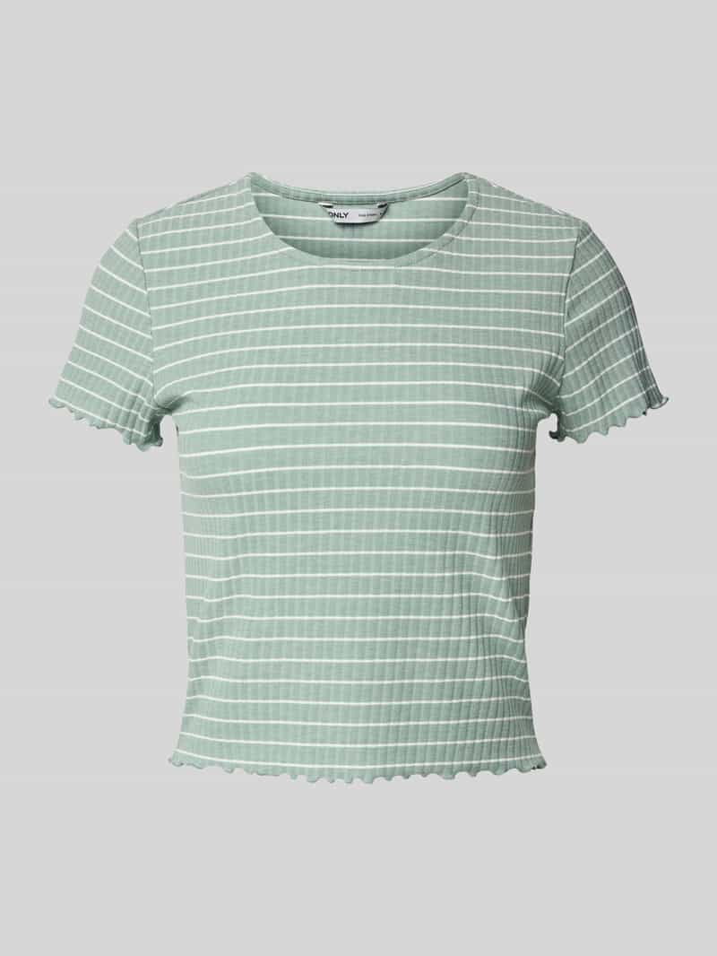 Only Slim fit T-shirt met viscose model 'EMMA'