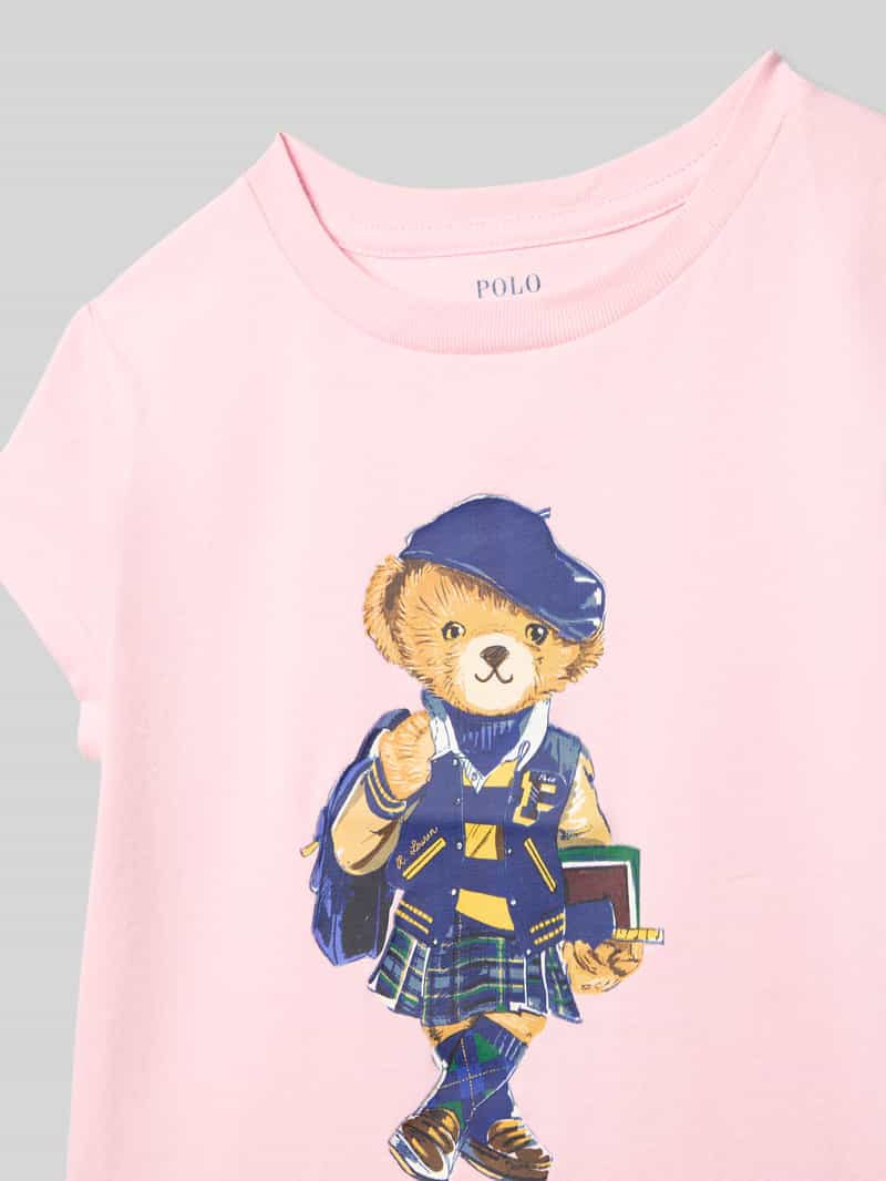 Polo Ralph Lauren Kids T-shirt met motiefprint en ronde hals