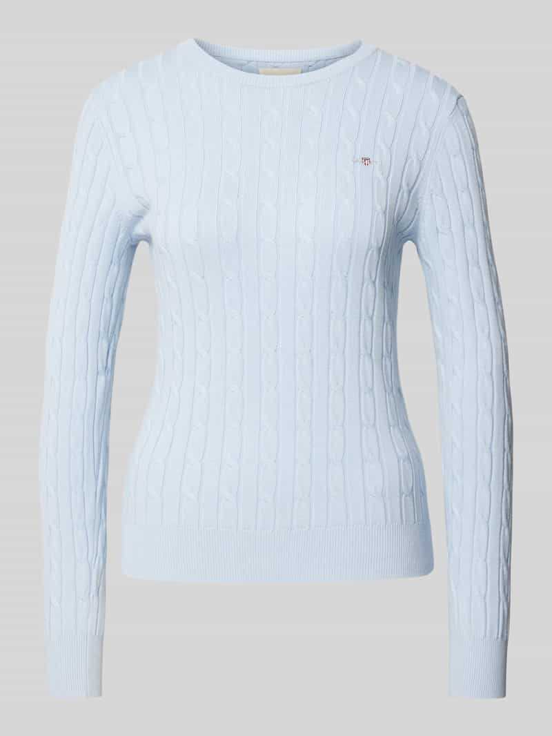 Gant Gebreide pullover met labelstitching