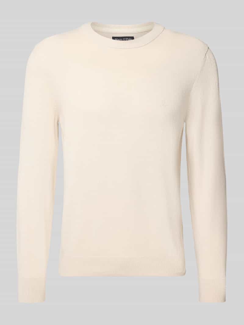 Marc O'Polo Regular fit gebreide pullover van een mix van katoen en scheerwol