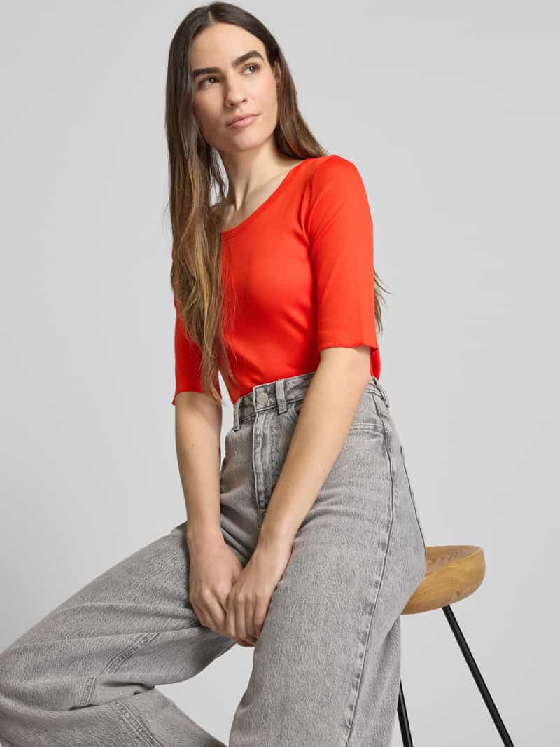 Marc Cain T-shirt met labelapplicatie