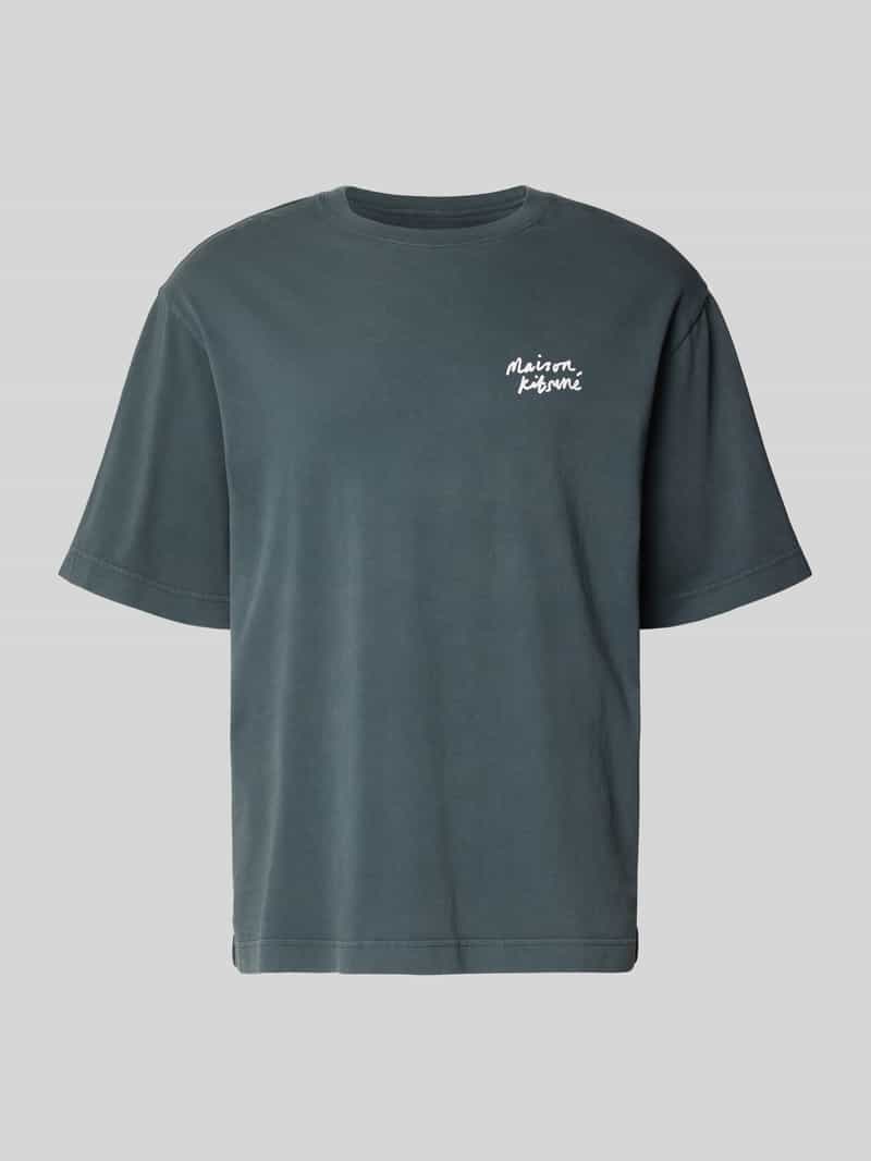 MAISON KITSUNÉ oversized fit t-shirt met labeldetail