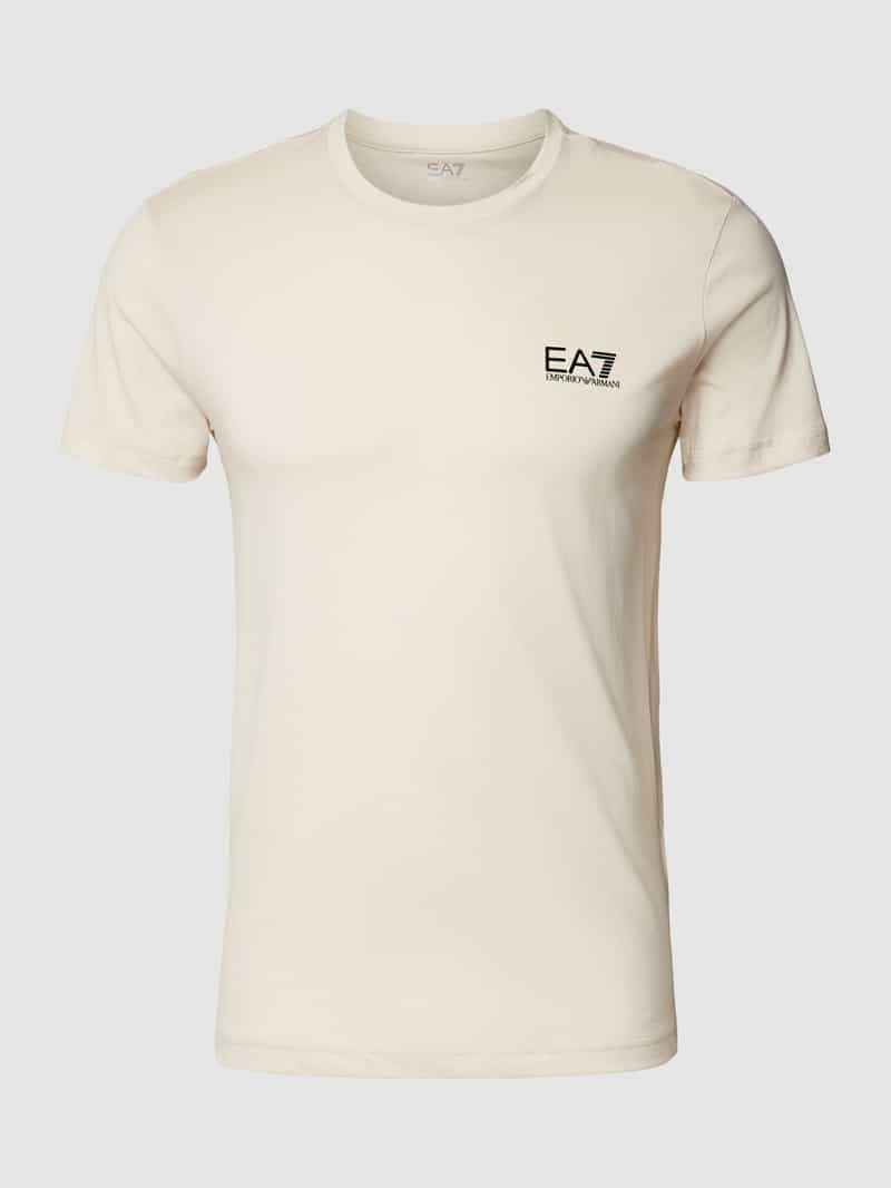 EA7 Emporio Armani T-shirt met labelprint