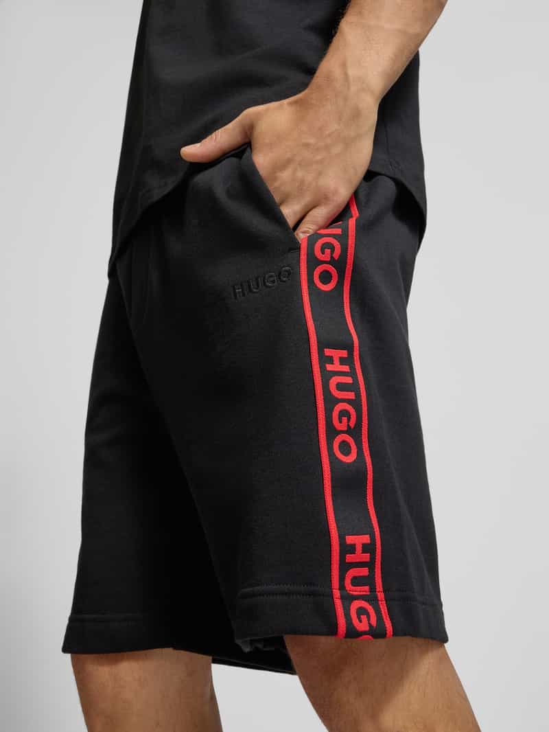 HUGO Korte broek met elastische band model 'LIAM'