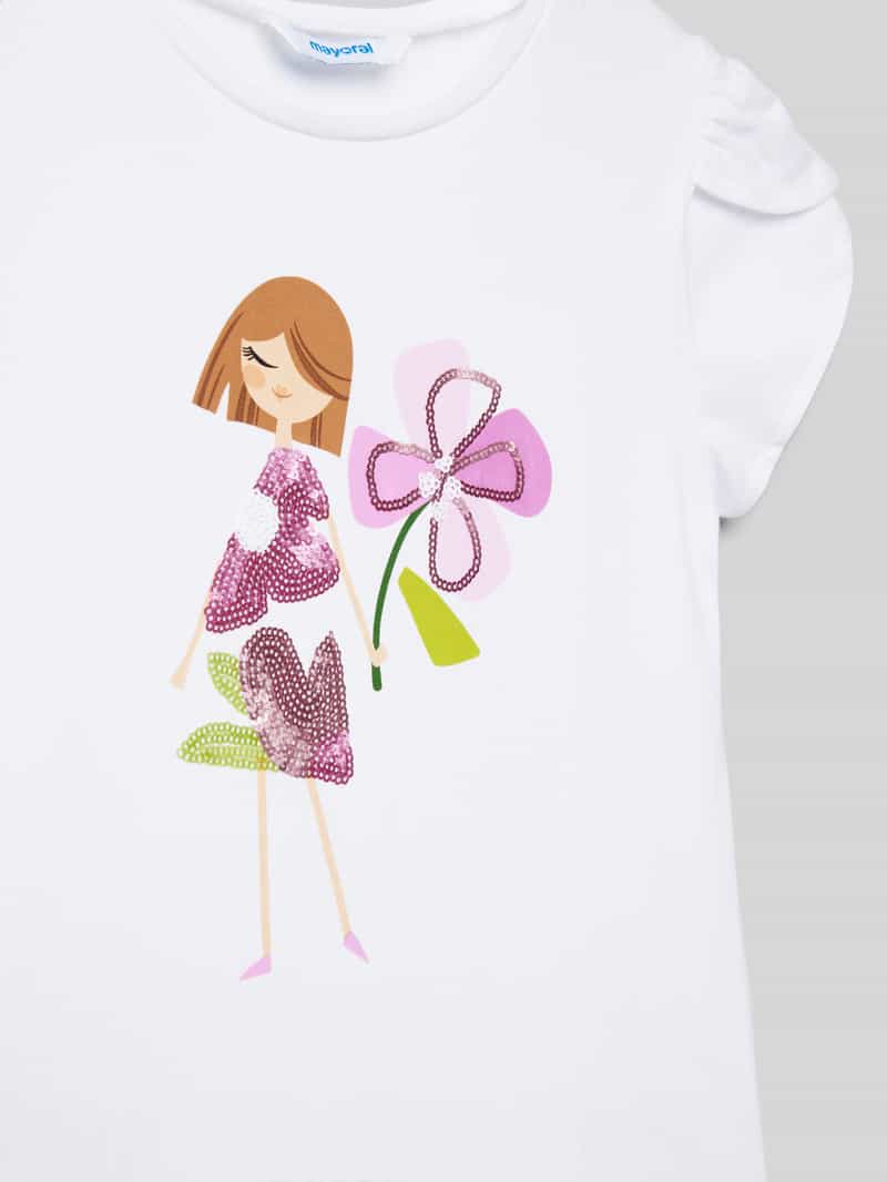 Mayoral Set van T-shirt en rok van tule
