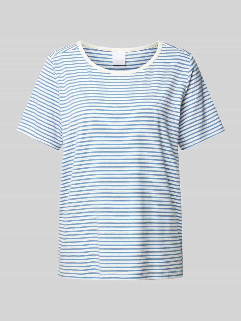 CCDK Copenhagen T-shirt met geribde ronde hals model 'Bea'