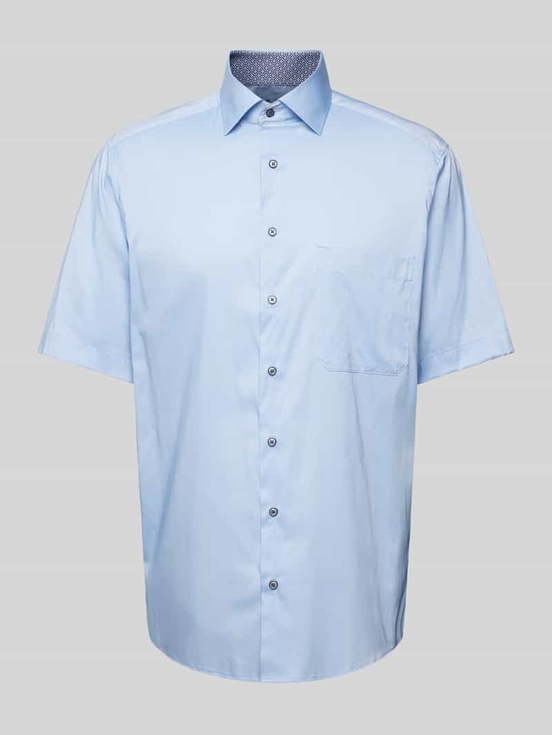Eterna Comfort fit zakelijk overhemd met 1/2-mouwen