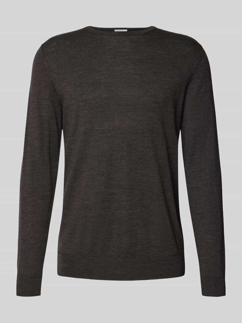 Profuomo Wollen pullover met ronde hals