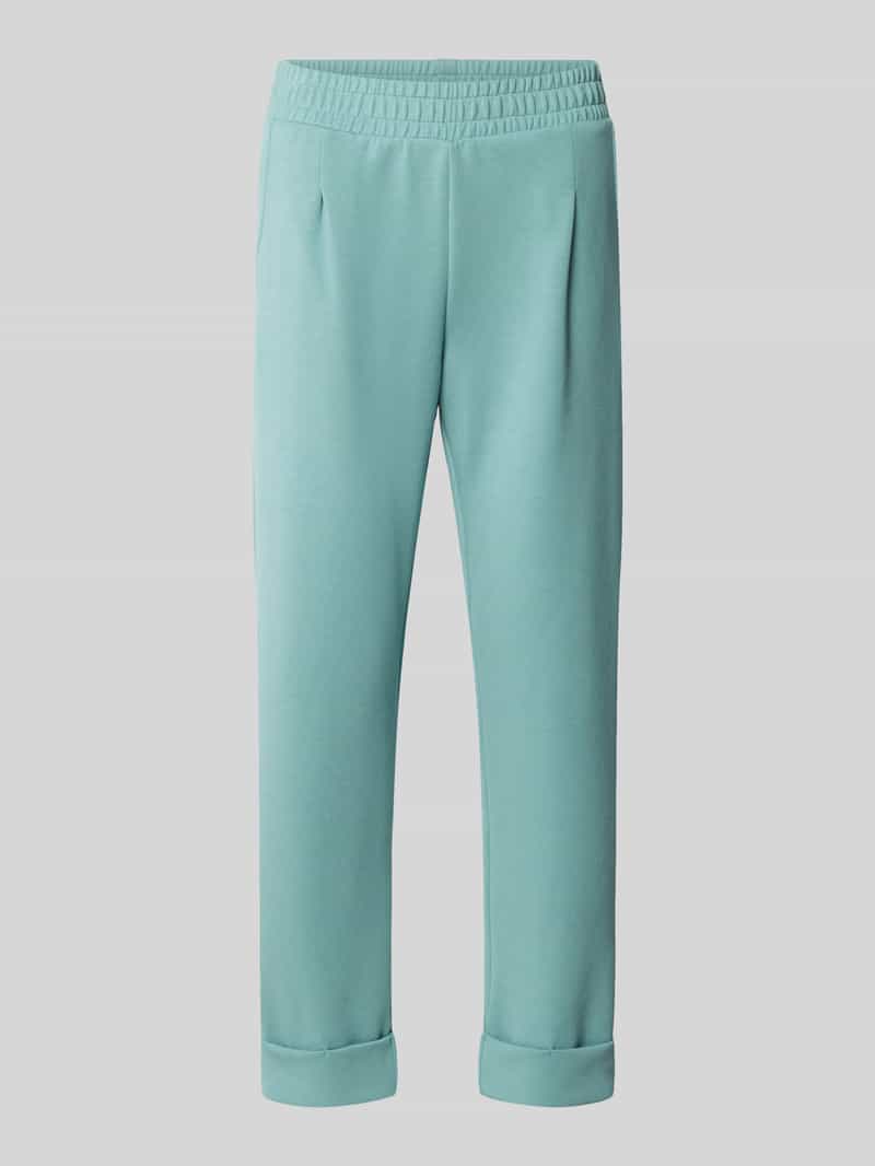Christian Berg Woman Slim fit sweatpants met stolpplooien