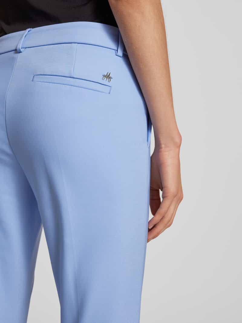 MOS MOSH Slim fit stoffen broek met steekzakken model 'Abbey Night'