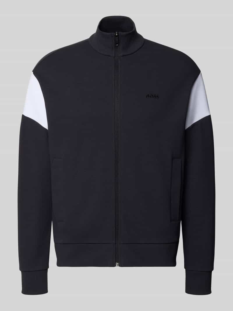 BOSS Green Regular fit sweatjack van katoenmix model 'SW_Union Skaz'