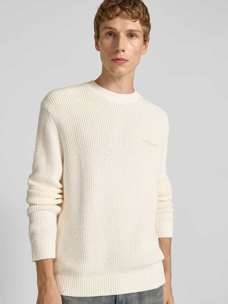 Tommy Jeans Regular fit gebreide pullover van zuiver katoen