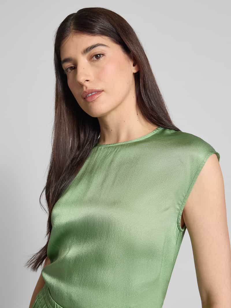 Essentiel Antwerp Blouseshirt van viscose met ronde hals model 'Hoof'