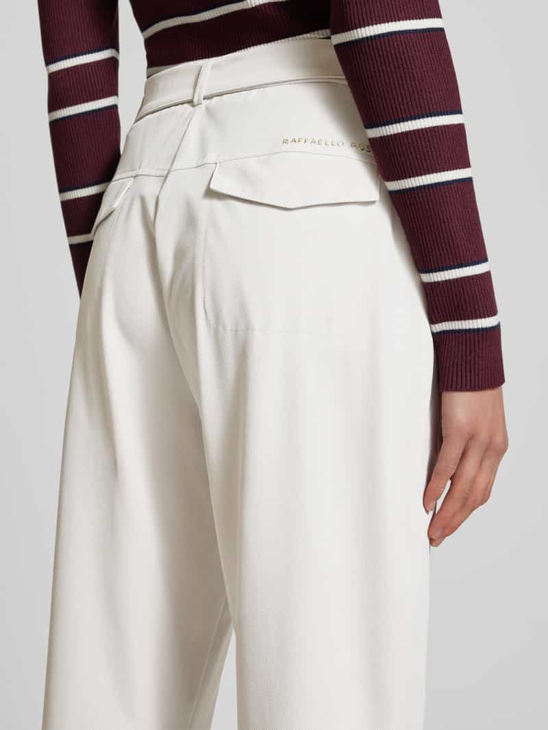 RAFFAELLO ROSSI Straight leg stoffen broek met verkort model 'IRA'