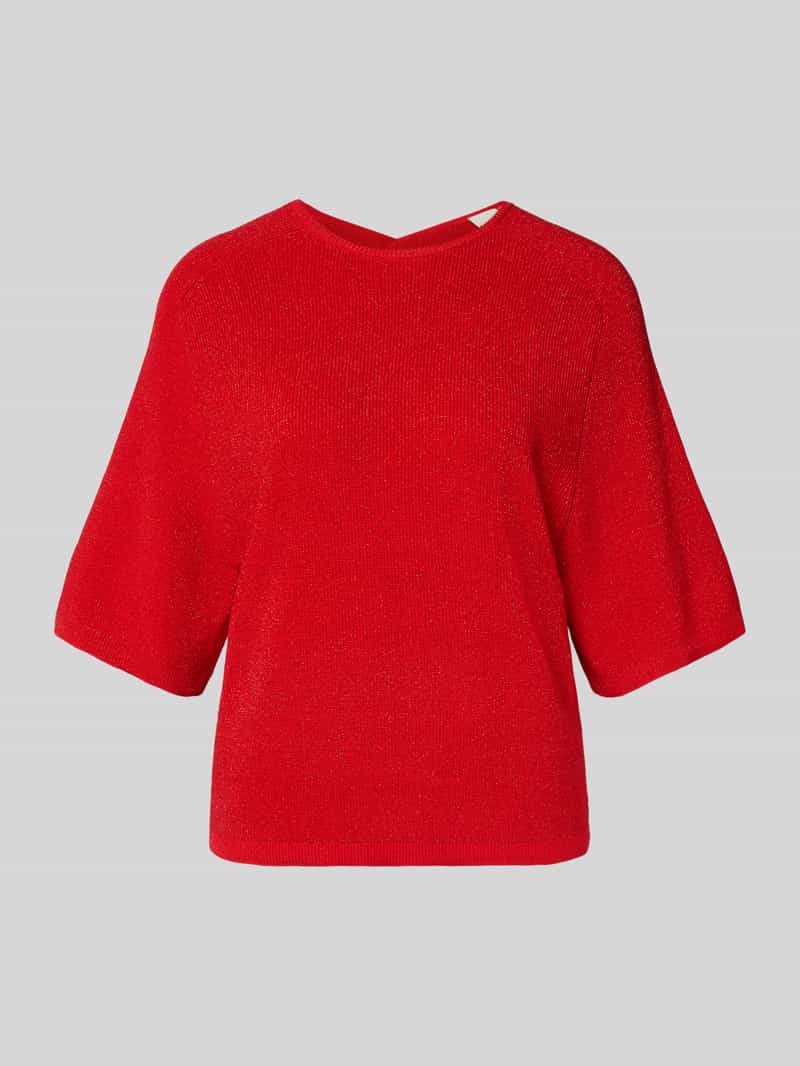 Ichi Gebreide pullover met 3 4-mouwen model 'CODY'