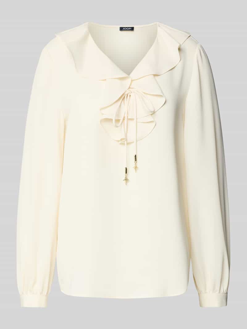 Joop! Regular fit blouse met volants model 'BASTIENNE'