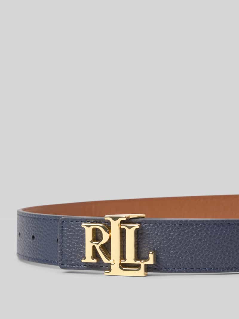 Lauren Ralph Lauren Leren riem met pinsluiting met label