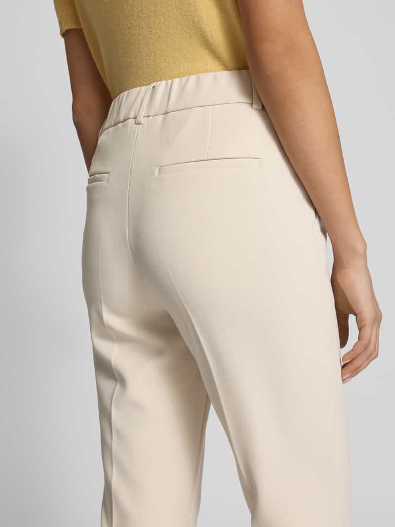 OPUS PANTS Regular fit stoffen broek met vaste persplooien model 'Luane'