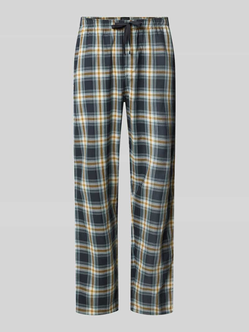 Schiesser Regular fit pyjamabroek van puur katoen