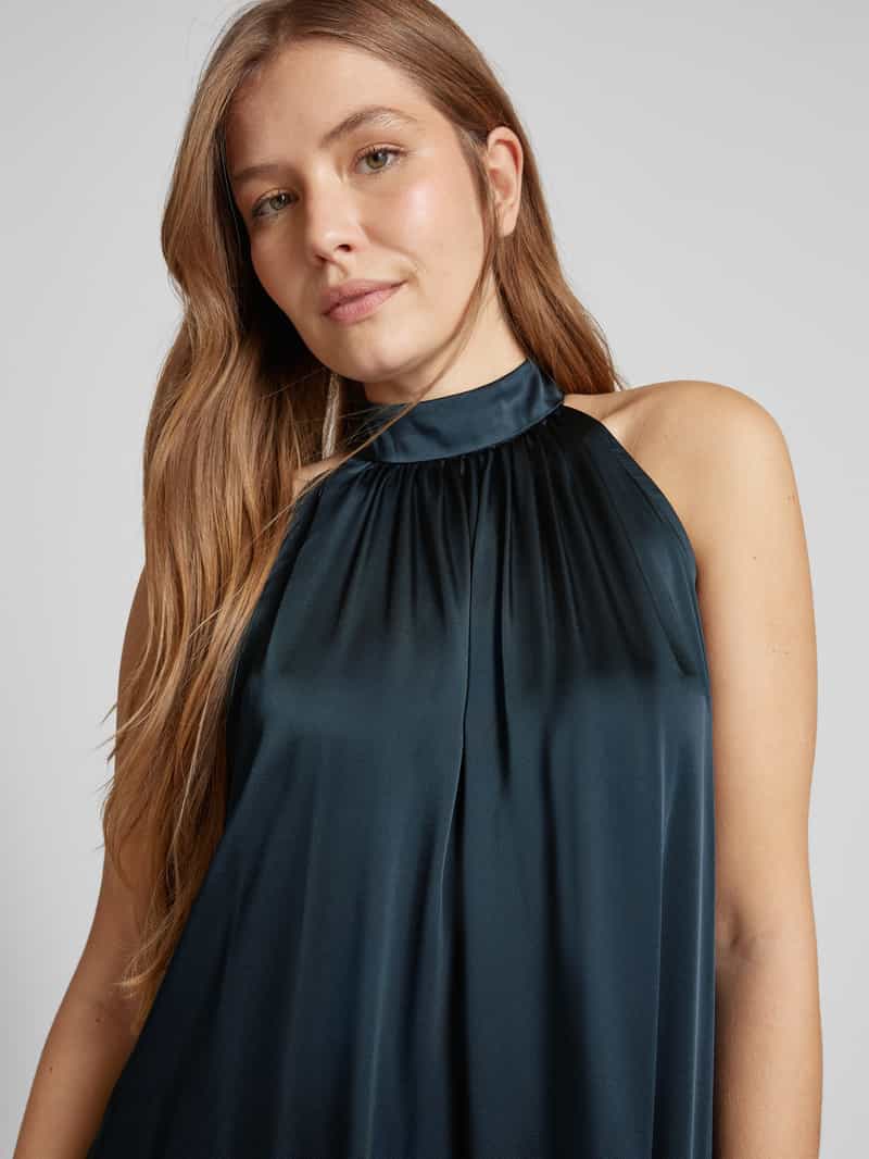 NEO NOIR Knielange jurk met volantzoom model 'Aladia Drapy'
