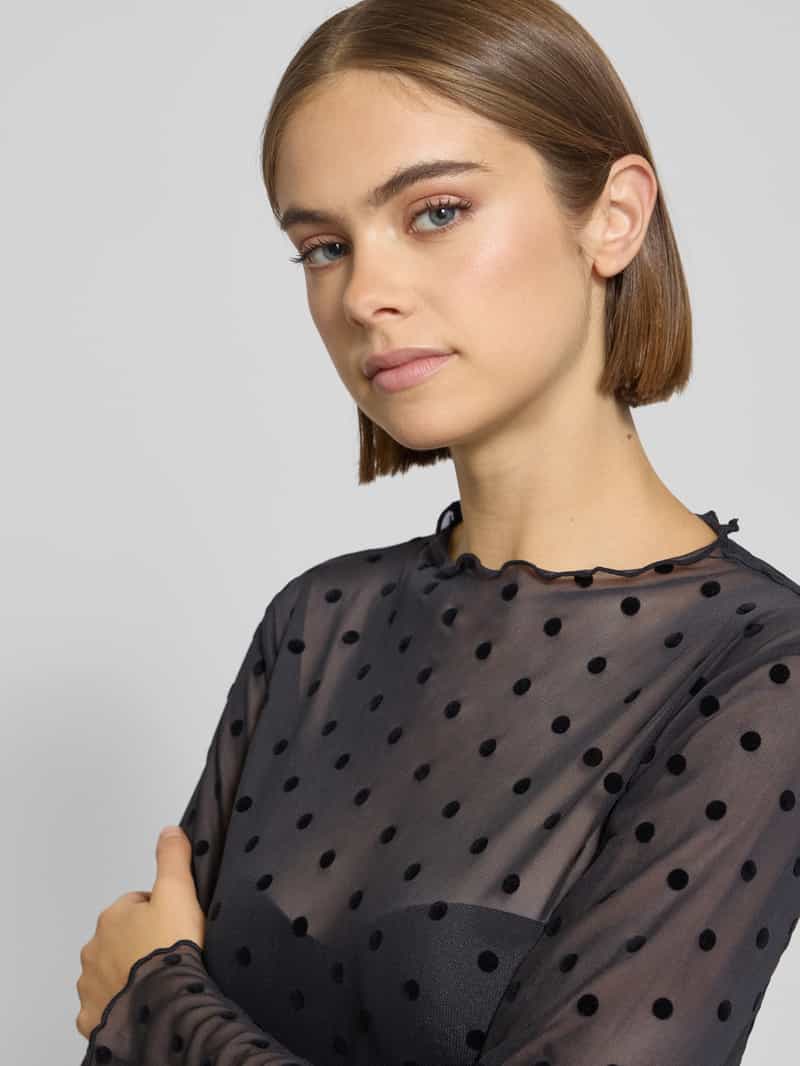 Only Slim fit blouseshirt met ronde hals model 'JULIET'