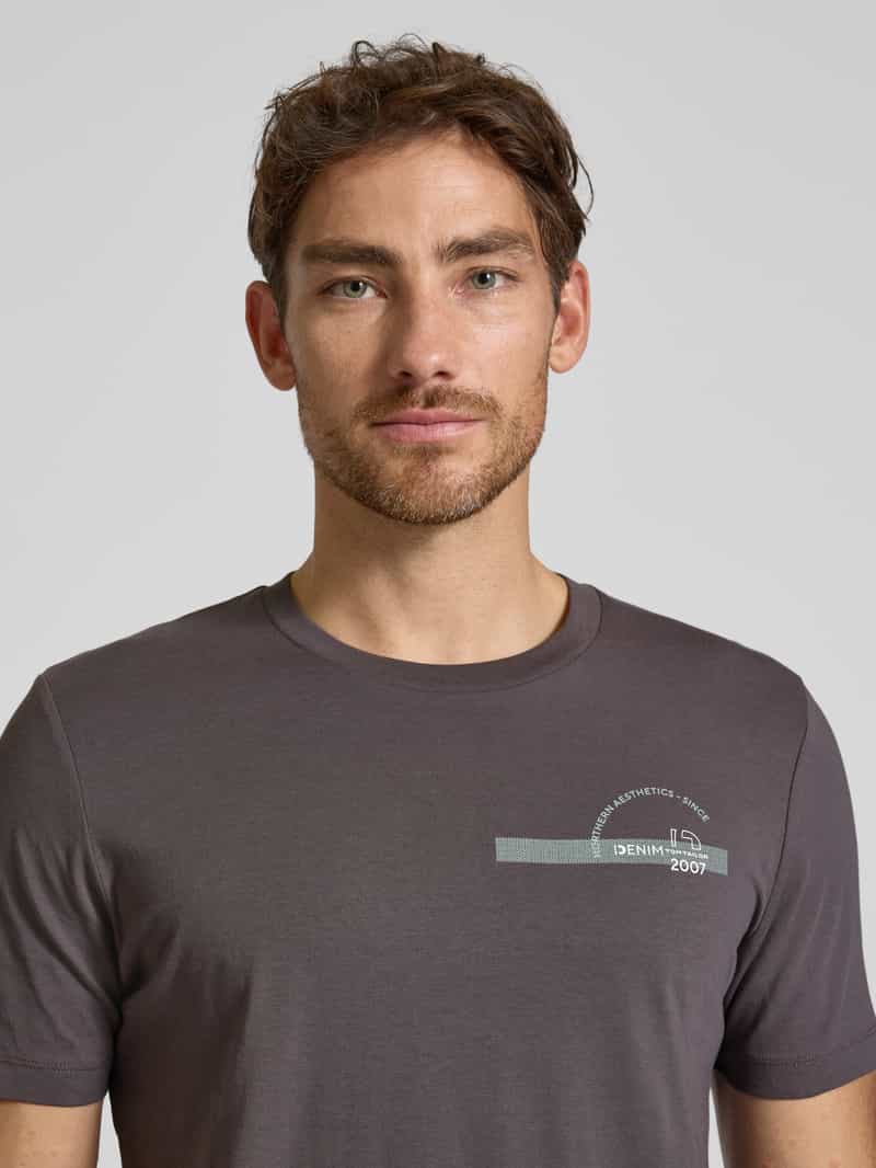 Tom Tailor Denim Regular fit T-shirt van puur katoen