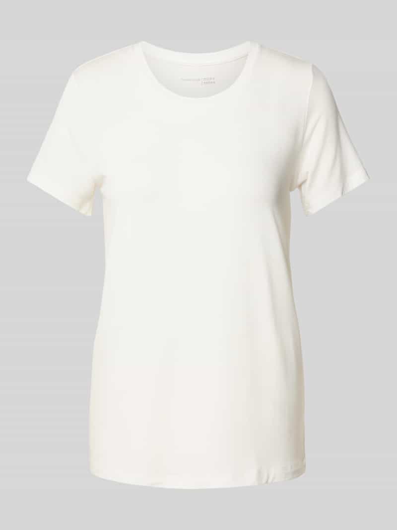 Schiesser T-shirt met geribde ronde hals