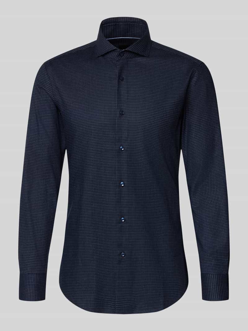 Slim fit zakelijk overhemd van katoenmix model 'H-HANK-SP'