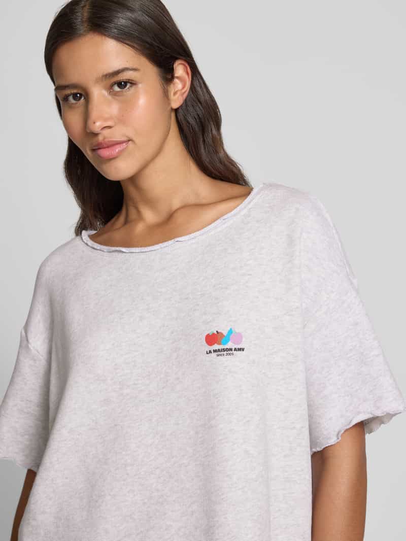 American vintage Oversized sweatshirt met labelprint model 'ATUBAY'