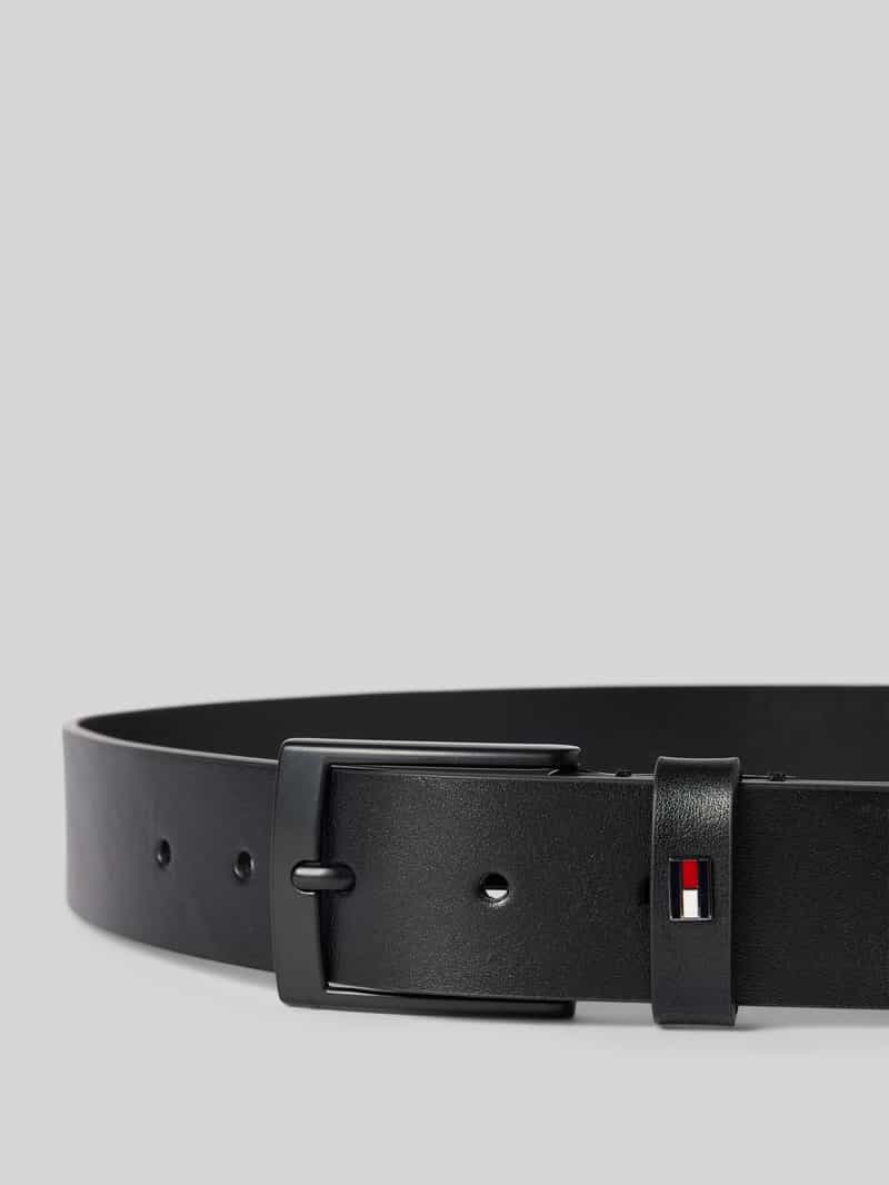Tommy Hilfiger Leren riem met logodetail model 'ADAN'