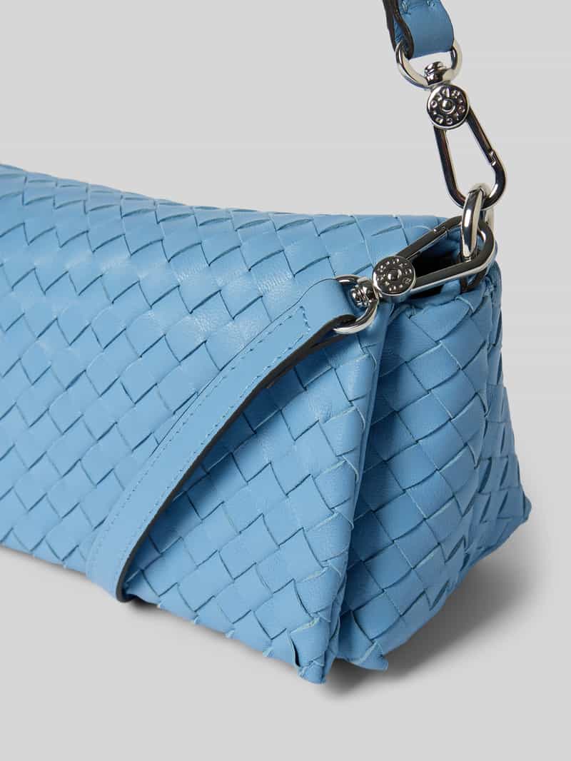 abro Leren handtas met gevlochten look model 'MILA'